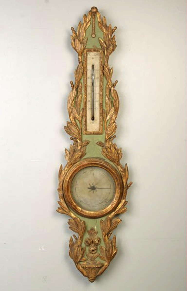 Louis XV Giltwood Barometer