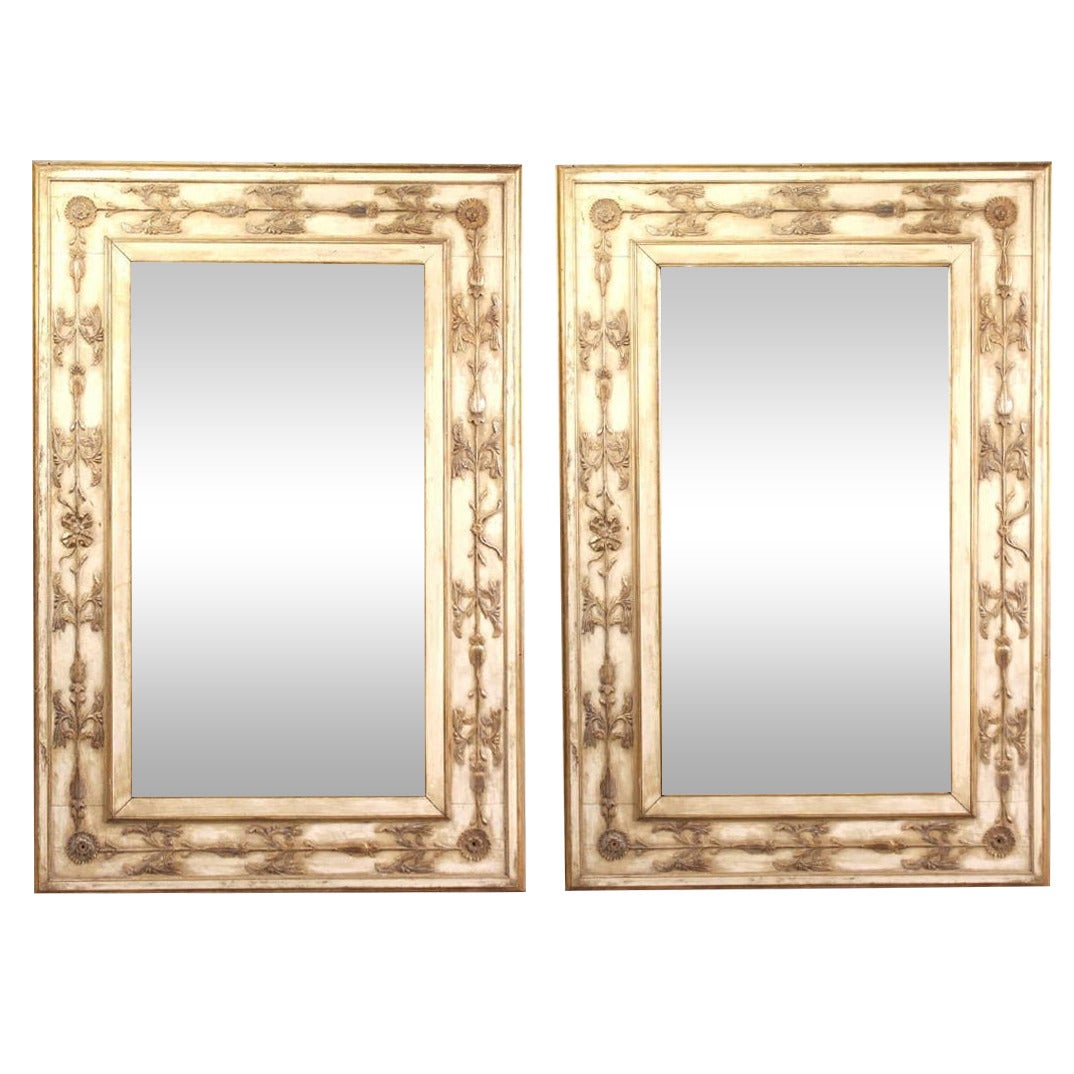 Large Pair Of Neoclassical Style Mirrors