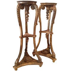 Antique Pair Of Regence Style Stands