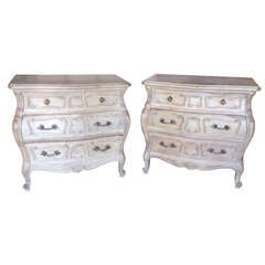 Pair Of "Auffray & Co." French Provincial Side Commodes