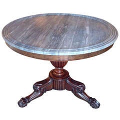 Marble Top French Center Table