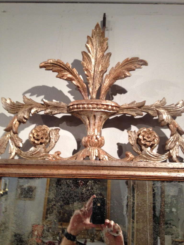 Pair of Italian Silver Gilt Mirrors 4