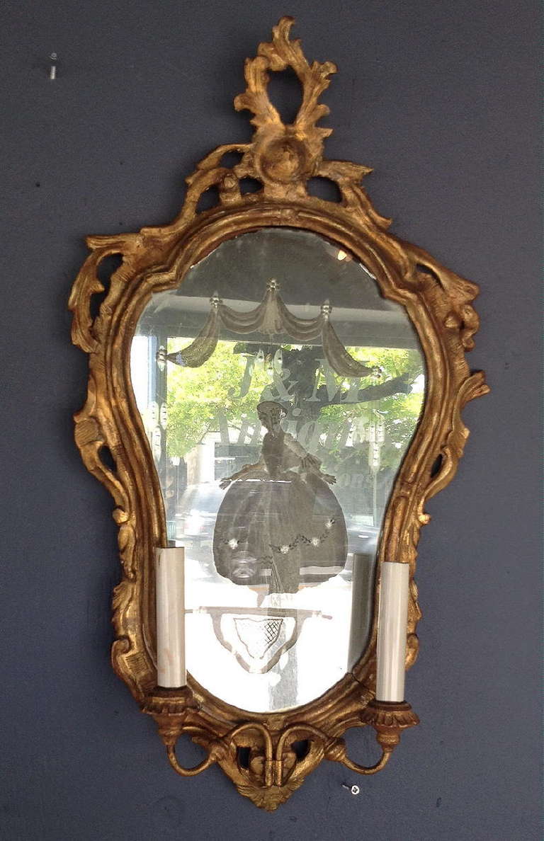 Pair of 18th Century Venetian Sconces For Sale 1