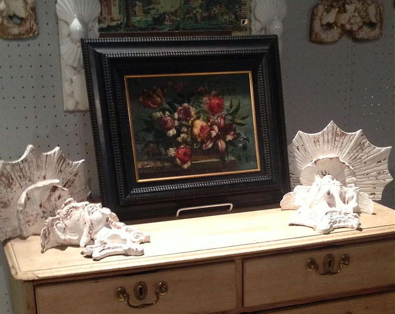Oil On Board Still Life Painting In Good Condition For Sale In West Palm Beach, FL