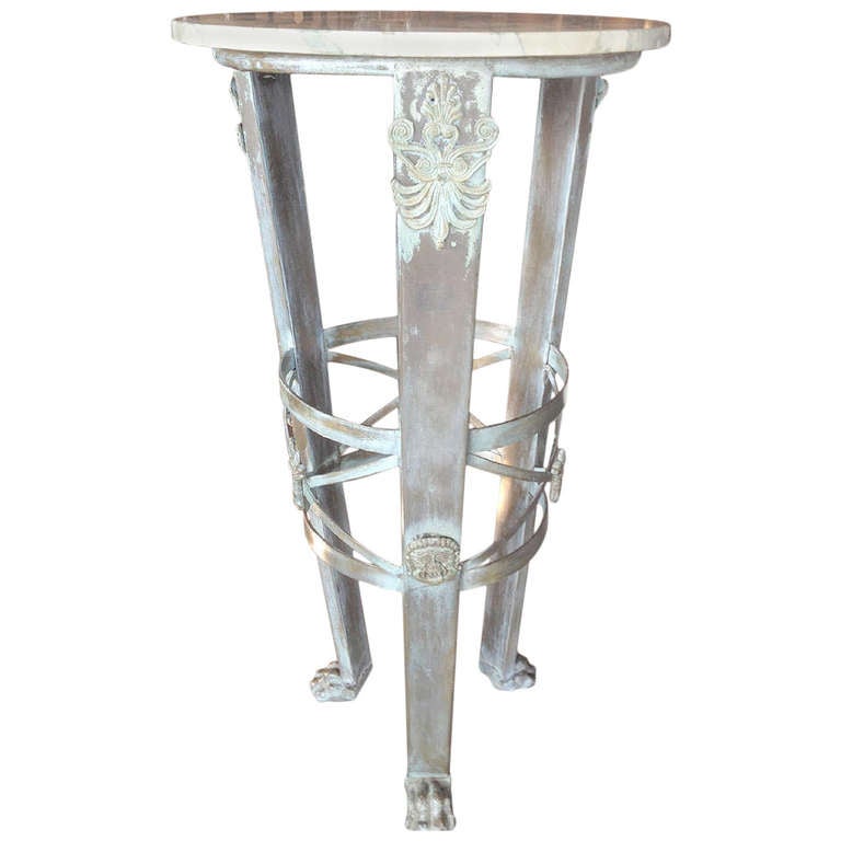 Regency Style Brass Pedestal For Sale