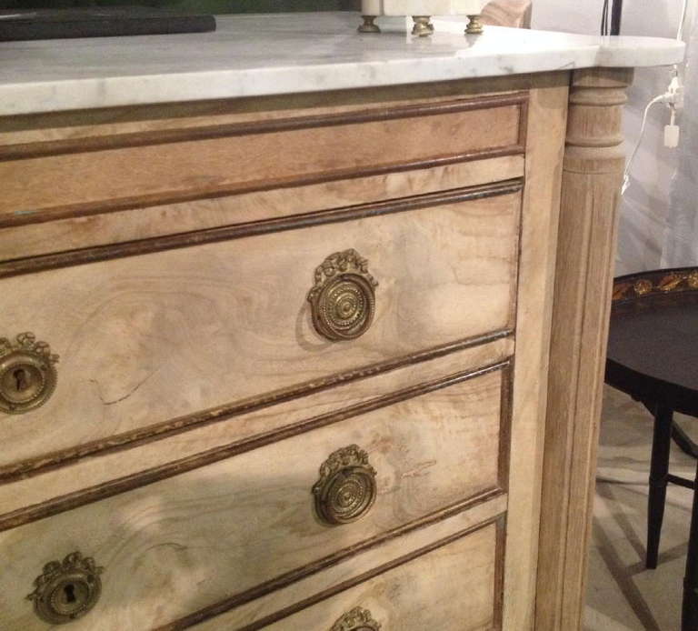 19th Century French Style Marble Top Chest 2