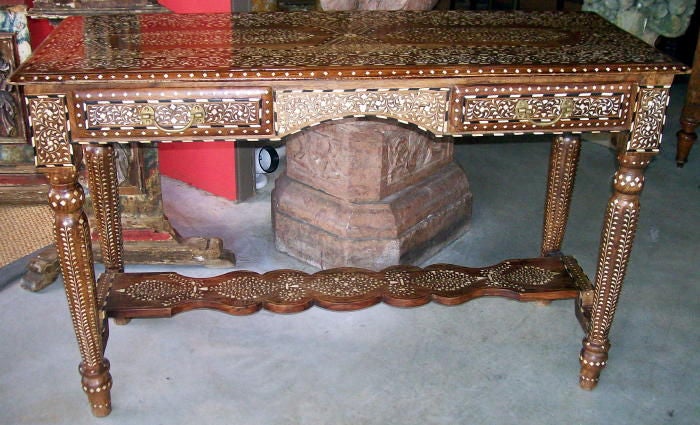 BONE INLAID TABLE