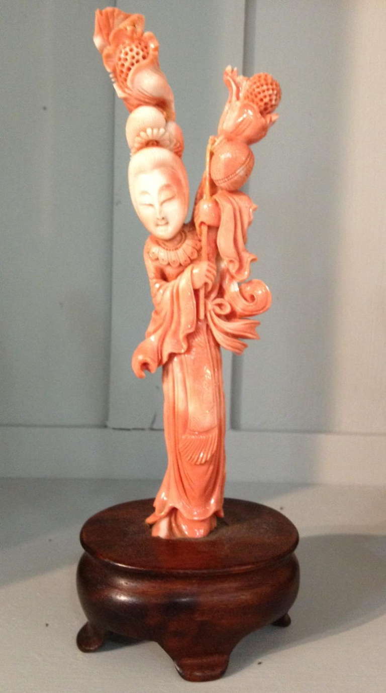 Chinese Coral Sculpture