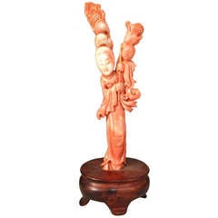 Chinese Coral Sculpture