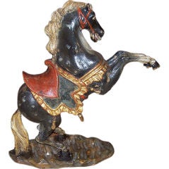 Antique 18TH CENTURY ITALIAN HORSE CARVING