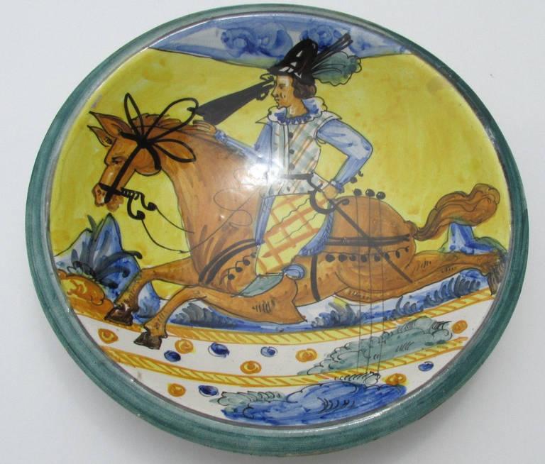 19th Century Italian Montelupo Charger