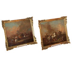 Pait Of 17th Century Paintings Pait Of 17th Century Paintings