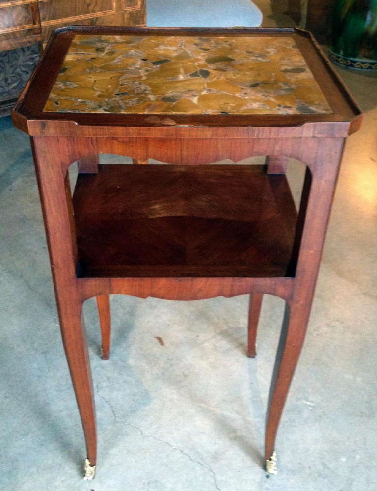 "Krieger Paris" French Marble Top Side Table