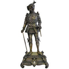 German Sterling Silver Figure Of A Knight