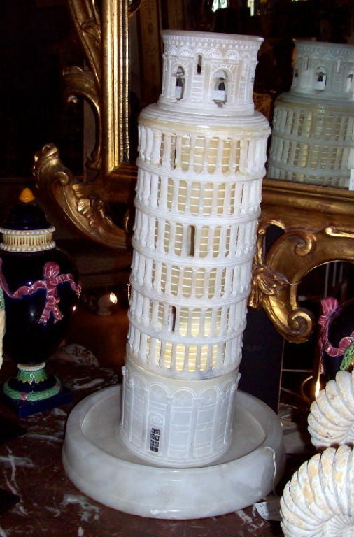 Italian Grand Tour Tower Of Pisa Lamp