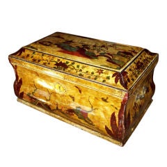 Large Italian Painted Document Box