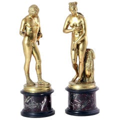 Pair Of Bronze Figures