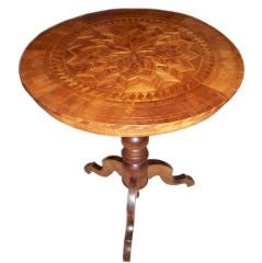 Italian Parquetry Inlaid Table