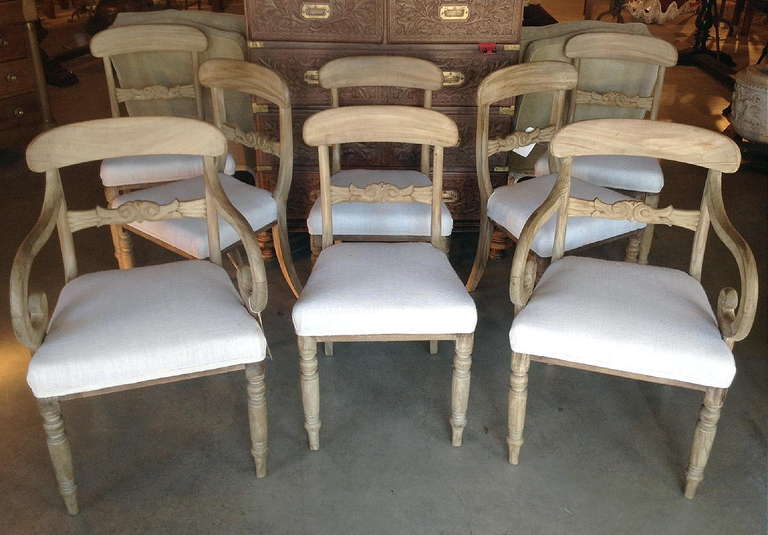 Set of 8 Period Regency Dining Chairs