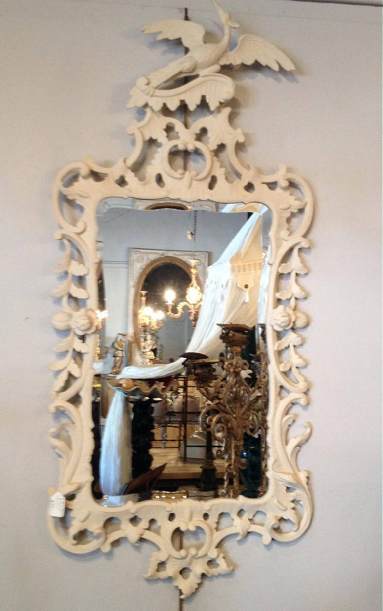 Pair of Chinese Chippendale Style Mirrors In Excellent Condition For Sale In West Palm Beach, FL