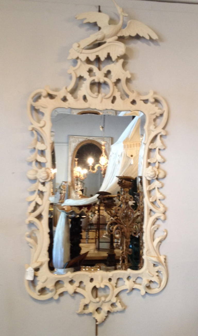 Pair of Chinese Chippendale Style Mirrors For Sale 2