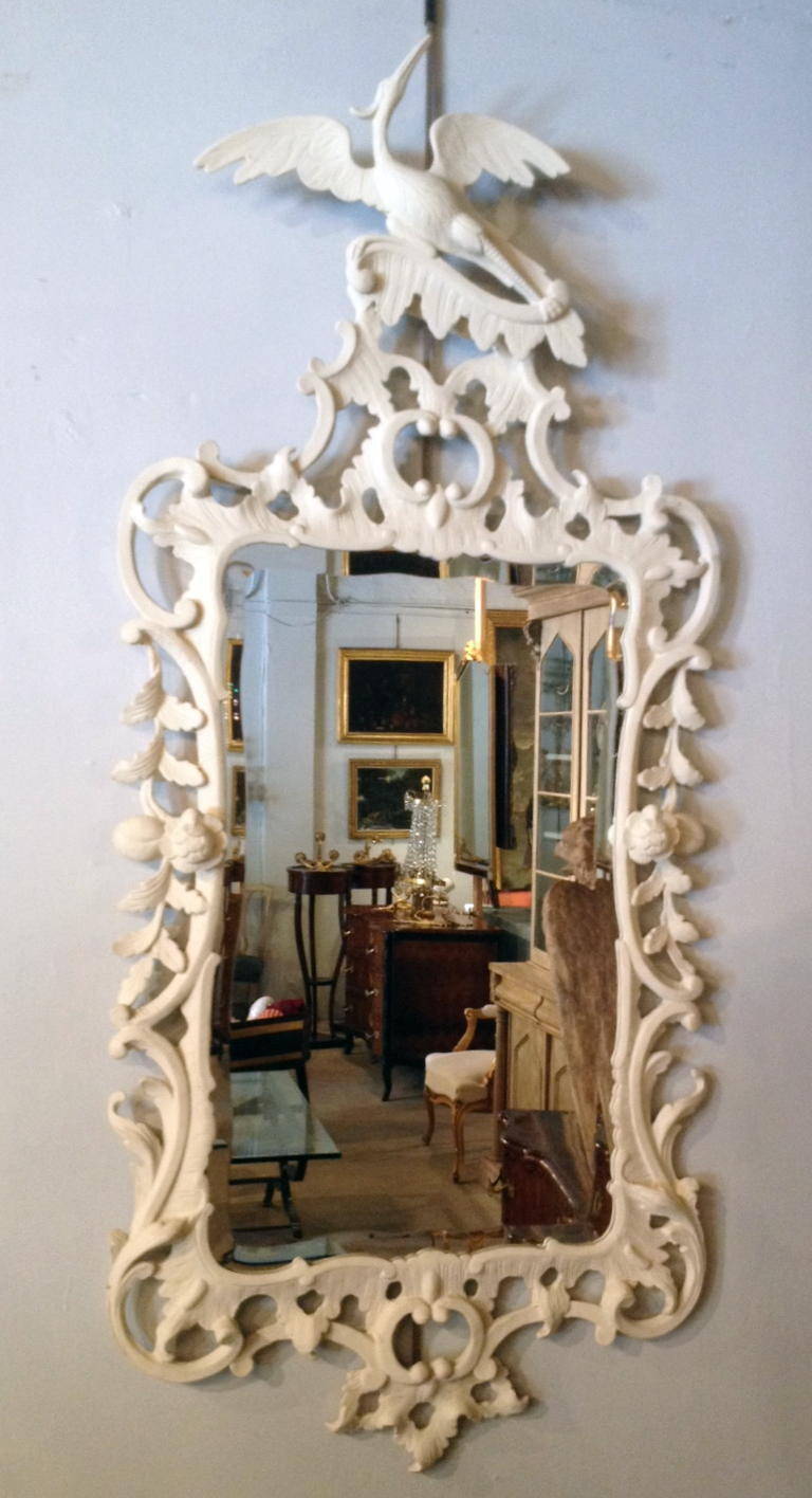Pair of Chinese Chippendale Style Mirrors For Sale 3