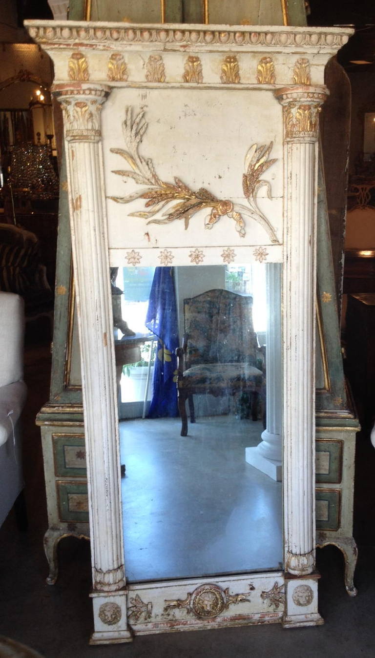 19th Century French Empire Mirror In Excellent Condition For Sale In West Palm Beach, FL