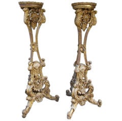 Pair Of Chippendale Style Torcheres