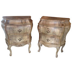 Pair of Italian Walnut Commodes