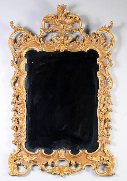Gilt Wood Rococco Style Mirror 2