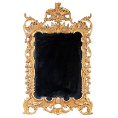 Gilt Wood Rococco Style Mirror