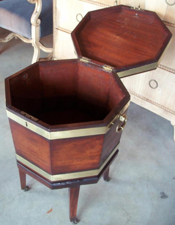 Georgian Mahogany Wine Cooler.