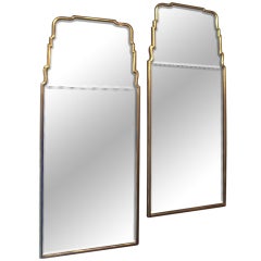 Pair Of Queen Ann Style Mirrors