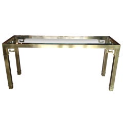 Mastercraft Brass Console Table