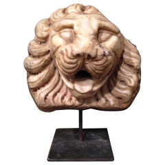 Italian Marble Lion Head Water Spout