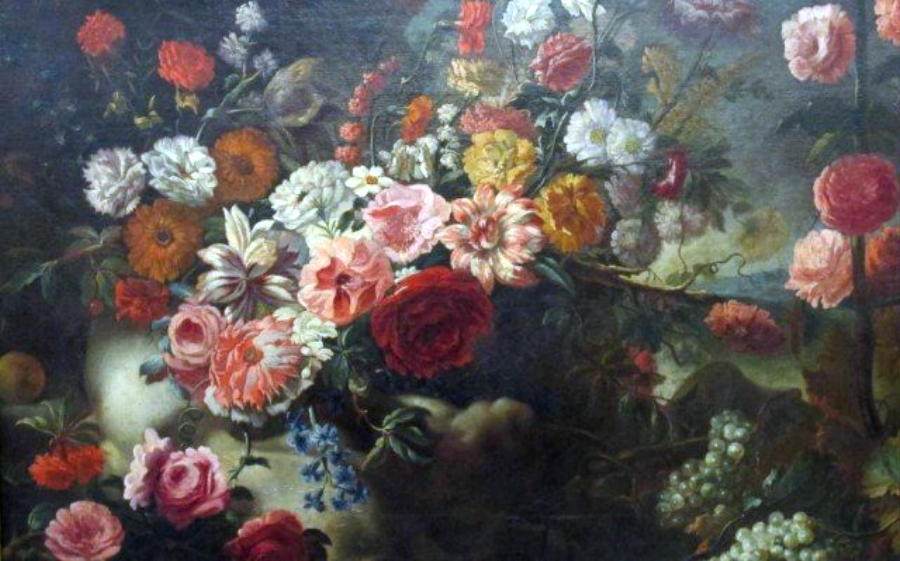 Baroque 18th Century Italian Still Life Painting For Sale