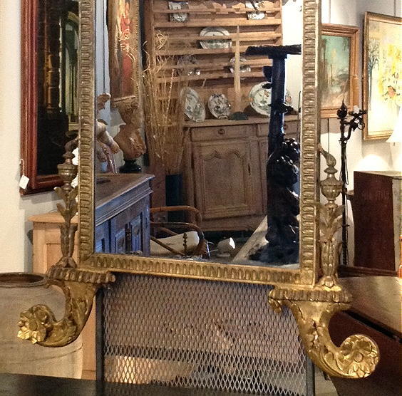 Late 18th Century Italian Neoclassic Mirror In Excellent Condition For Sale In West Palm Beach, FL