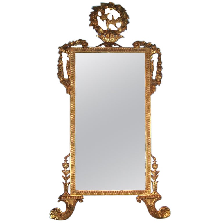 Late 18th Century Italian Neoclassic Mirror For Sale