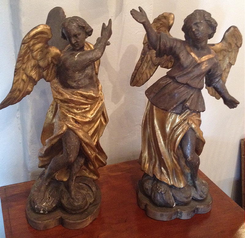 Pair Of Italian Baroque Angels