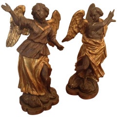 Pair Of Italian Baroque Angels