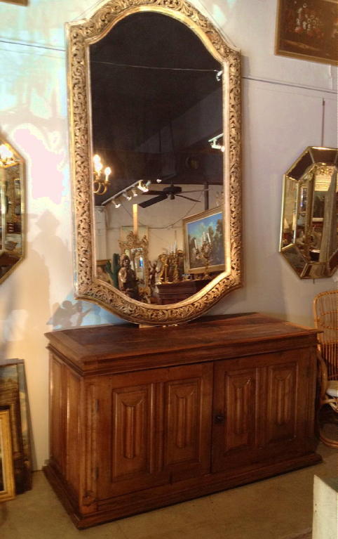 Wood Monumental 19th Century Italian Mirror