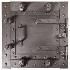 Vintage Industrial Furnace Door