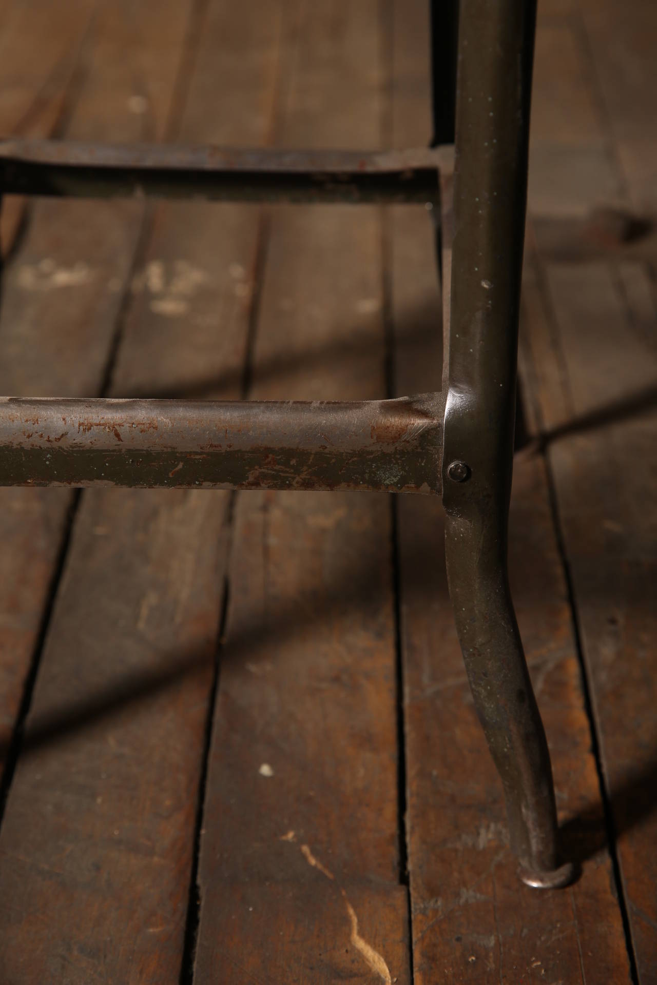 Pair of Original Vintage Industrial Stools 2