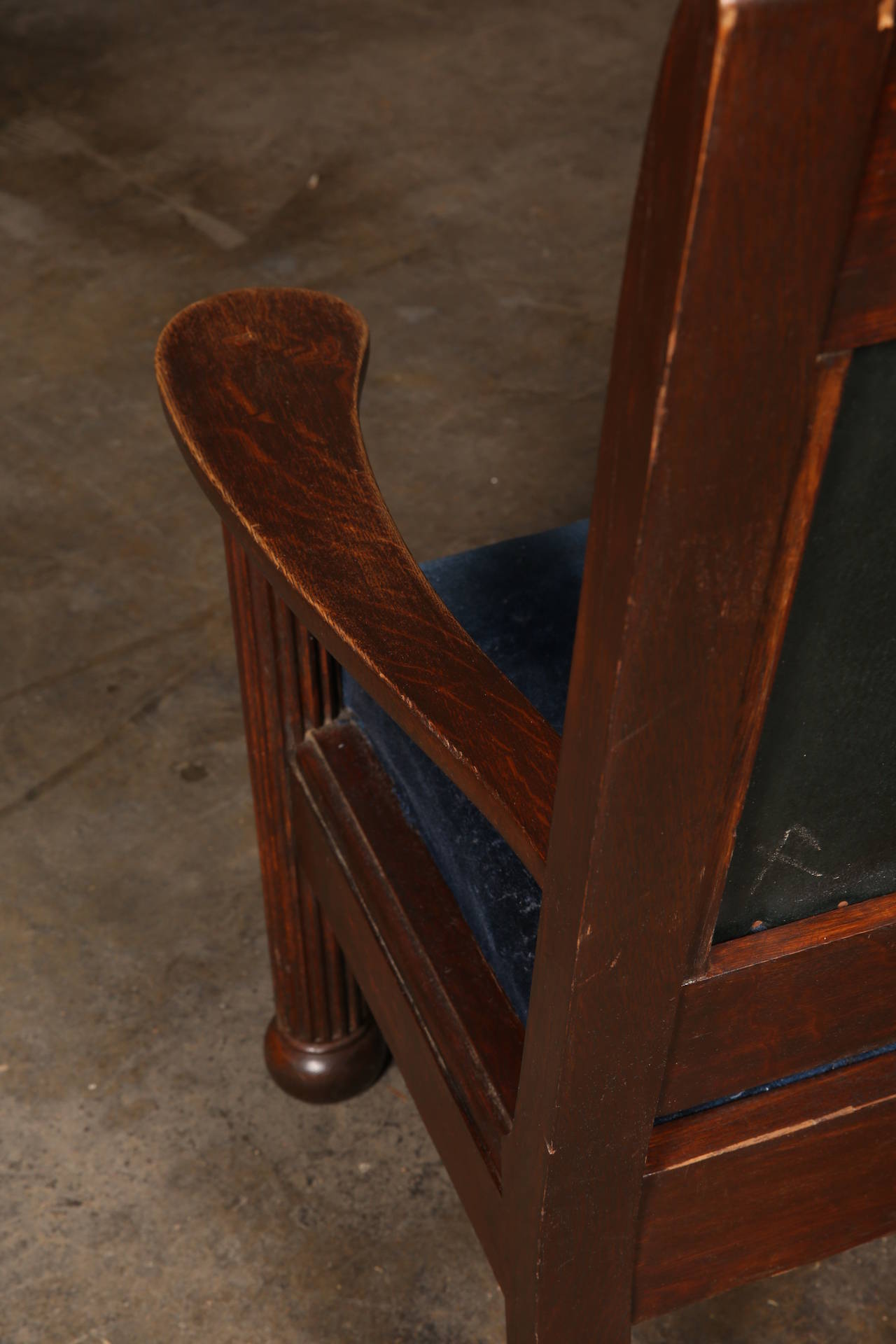 Vintage Masonic Temple Bench 1