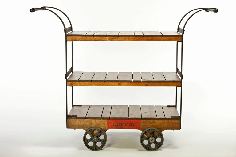 rolling display cart