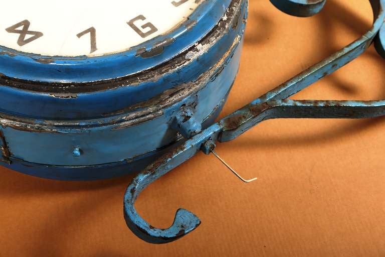 vintage industrial wall clock