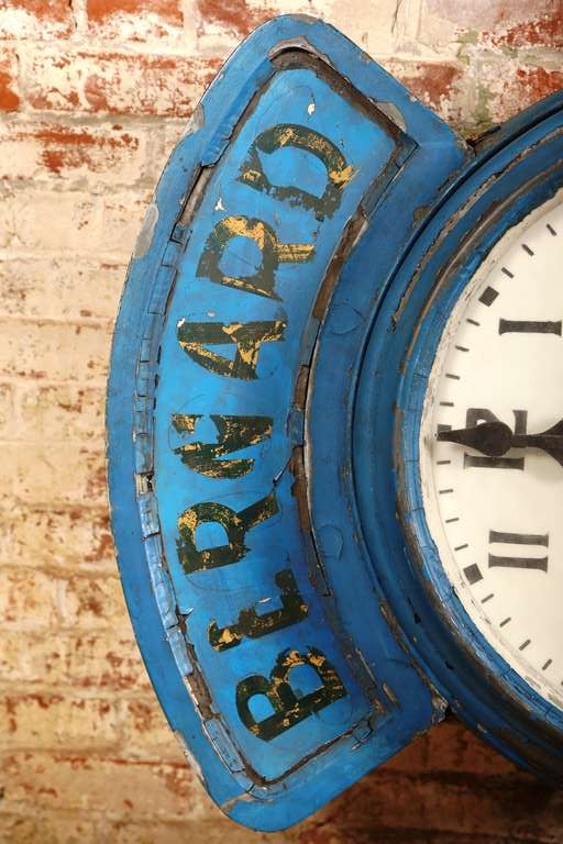 Vintage Industrial, Illuminating Zenith Wall Clock 