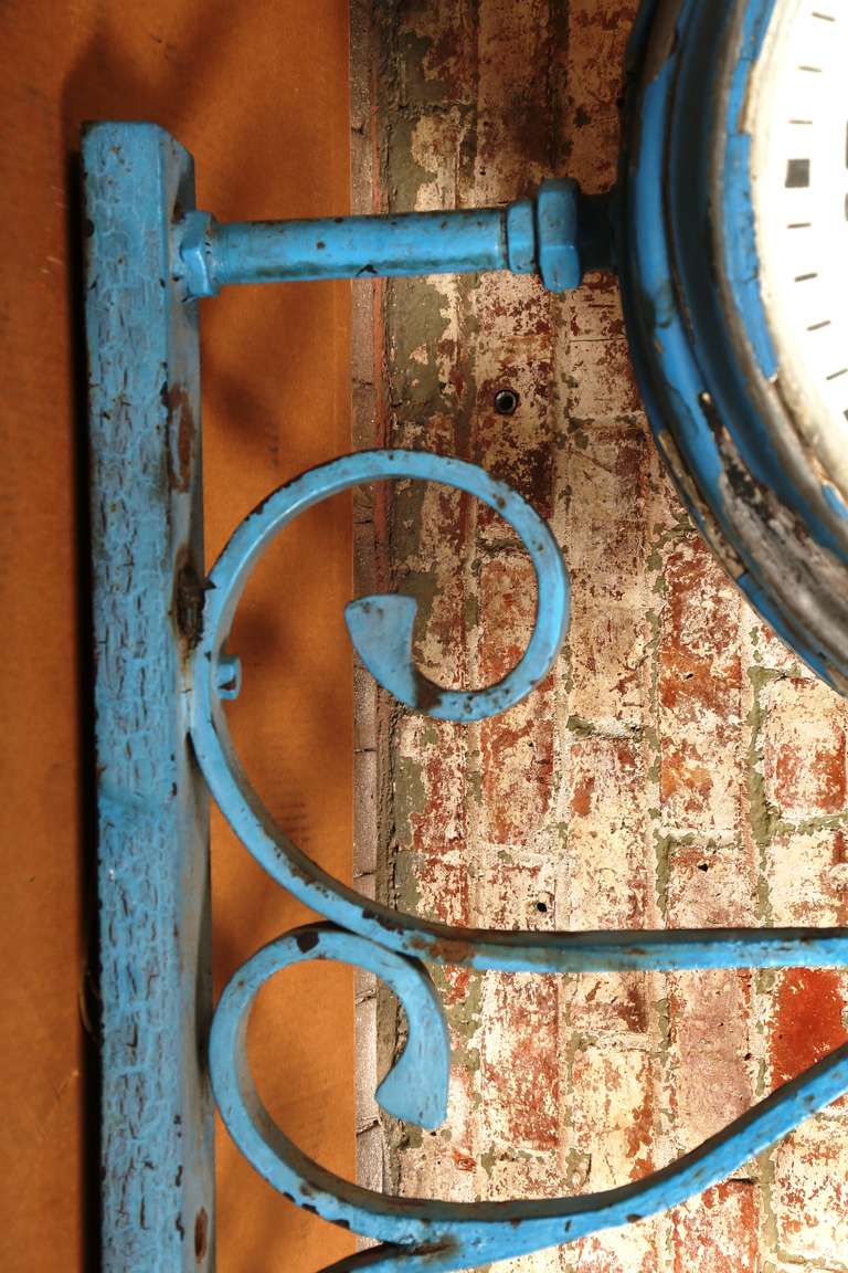 Iron Vintage Industrial, Illuminating Zenith Wall Clock 