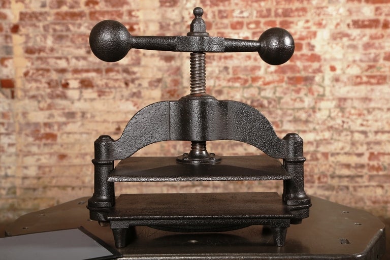 20th Century Vintage Industrial, Cast Iron, Mini Press