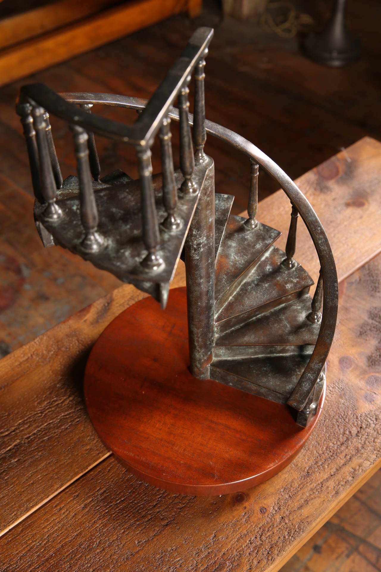 Vintage Spiral Staircase Model In Good Condition In Oakville, CT